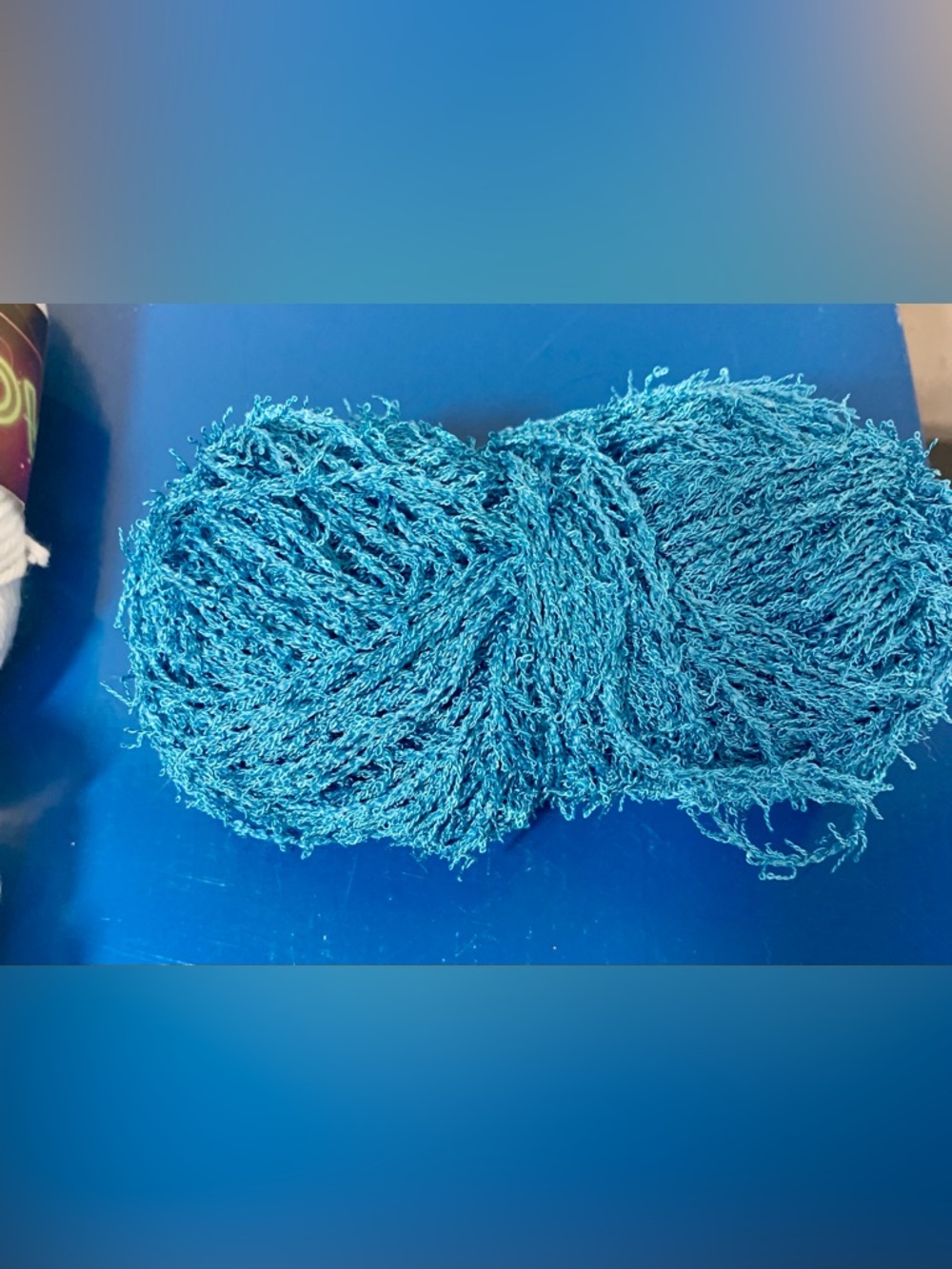 Lion Brand White Glow & Red & Blue Scrubby Red Heart Yarn Bundle - Picture 6 of 6